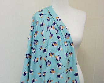 100% Cotton // Vintage Balloons on Sky Blue