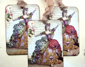 Shabby Marie Antoinette Gift Tags Romantic