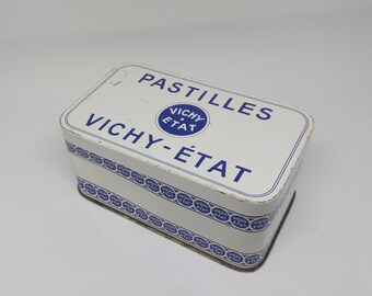 Old metal advertising condition 1960's gingham box