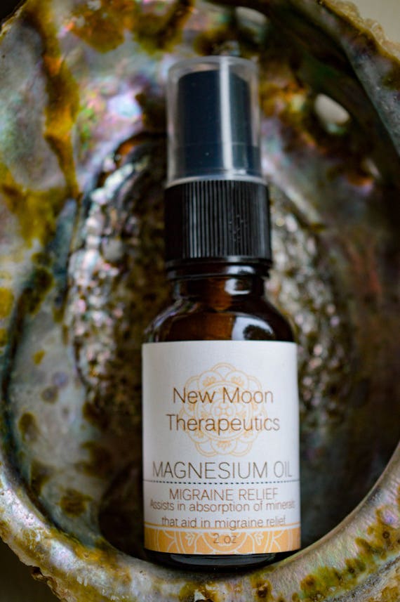 Migraine Relief Magnesium Oil 100 Organic 2oz Spray