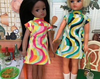 Swirly 60s dress ( Adult collectors)