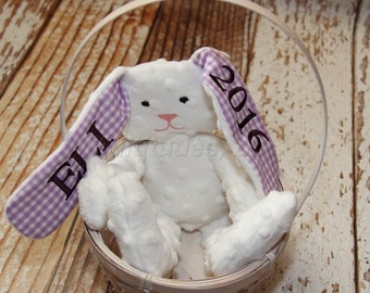 Personalized Stuffed Easter Bunny