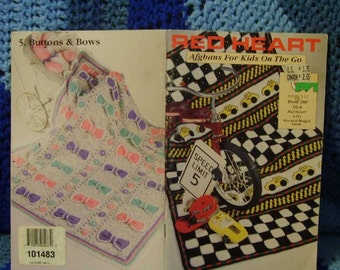 Red Heart Afghans For Kids On The Go Book 380