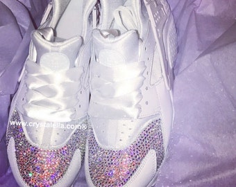 Nike Huarache with AB Swarovski Crystals