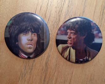 Mick Jagger Keith Richards Pins Badge Rolling Stones