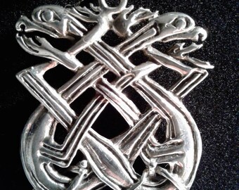 Hand made Celtic dragon's in Sterling Silver (04)
