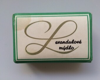 Vintage Czechoslovakia Soap Bar Nela Lavender