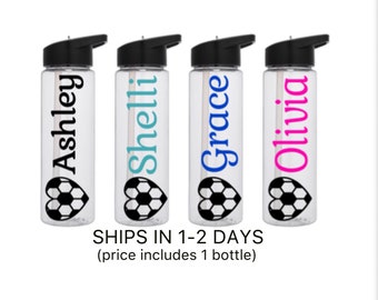 Personalized Soccer Team Gifts Soccer Team Water Bottles Soccer Water Bottles Soccer Gifts Team Gifts Sport Water Bottles
