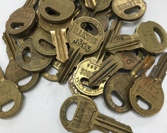 Illinois Lock Co Keys- Set of 25