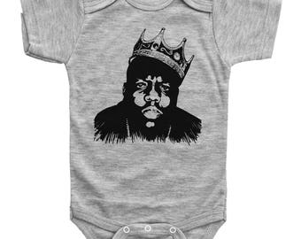 Biggie Baby Onesie, Notorious BIG Onesie, Rap Onesie, Biggie Baby Bodysuit, Newborn Outfit, Unisex Baby Clothes, Biggie Smalls Onesie