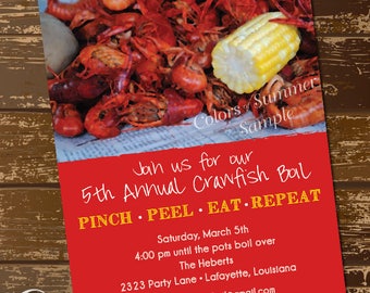 crawfish invites etsy