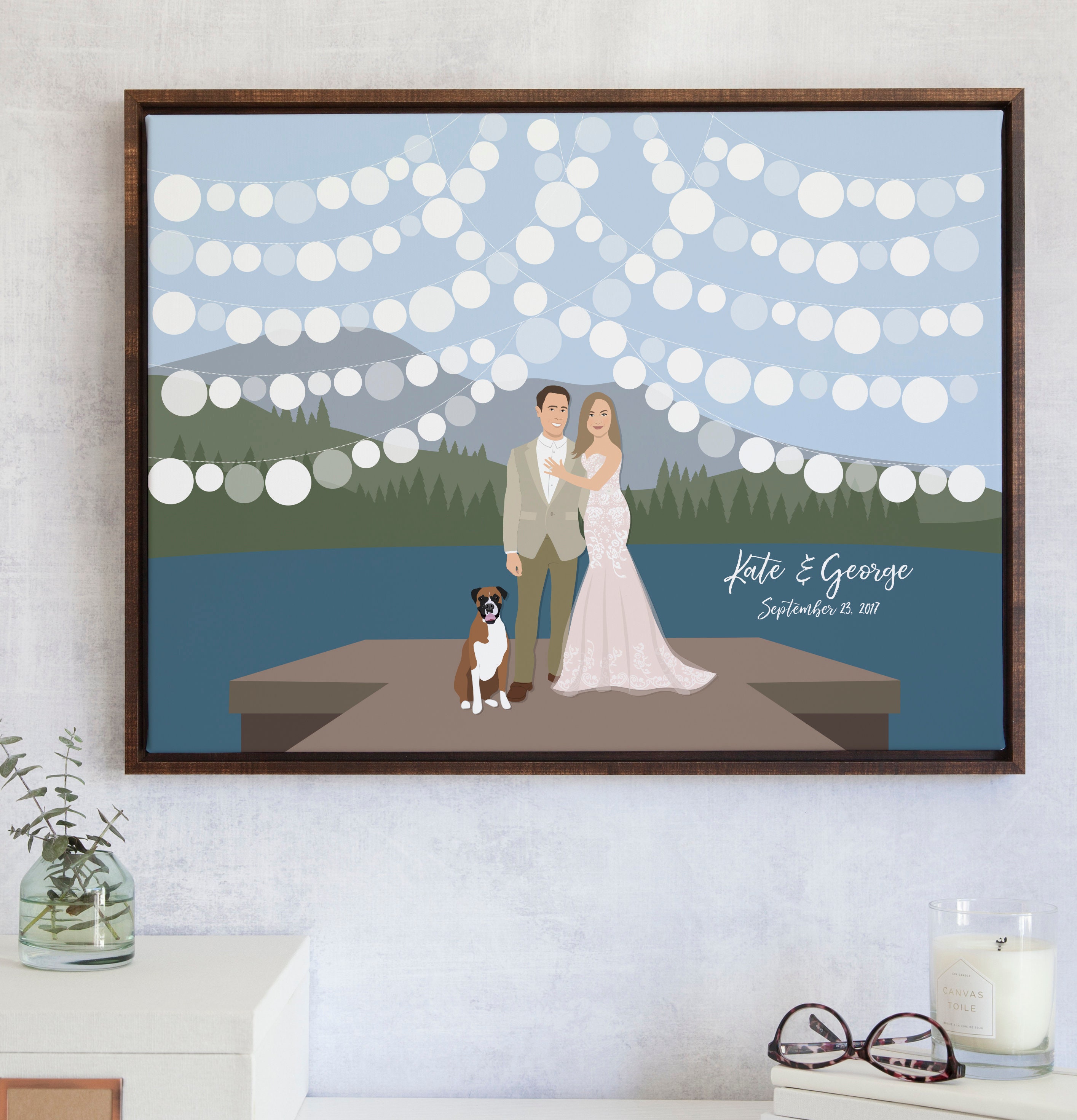 Lake Guest Book Alternative Lake Wedding Guestbook