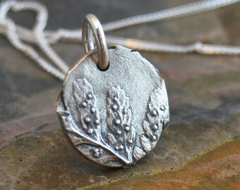 Fern Necklace, Botanical Necklace, Plant Necklace, Nature Necklace, Fern Pendant, Silver Necklace, Fern Frond Pendant, Fern Frond Necklace