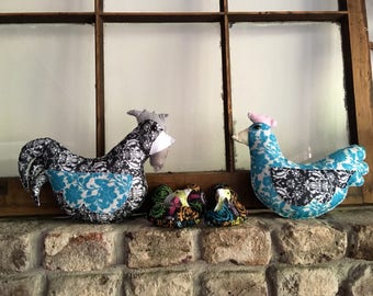 Spring Felt Chicken Family