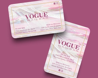 Luxury Nail Bar Business Card! Mobile Manicurist! Independent Freelancer!