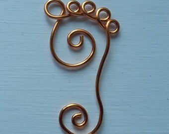 Spiral Footprint Pendant