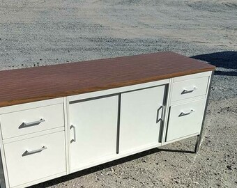 Industrial Metal Credenza/Console ~ Mid Century