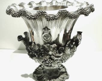 Antique English Victorian Silver Plated,Wine Cooler, by Elkington and Company