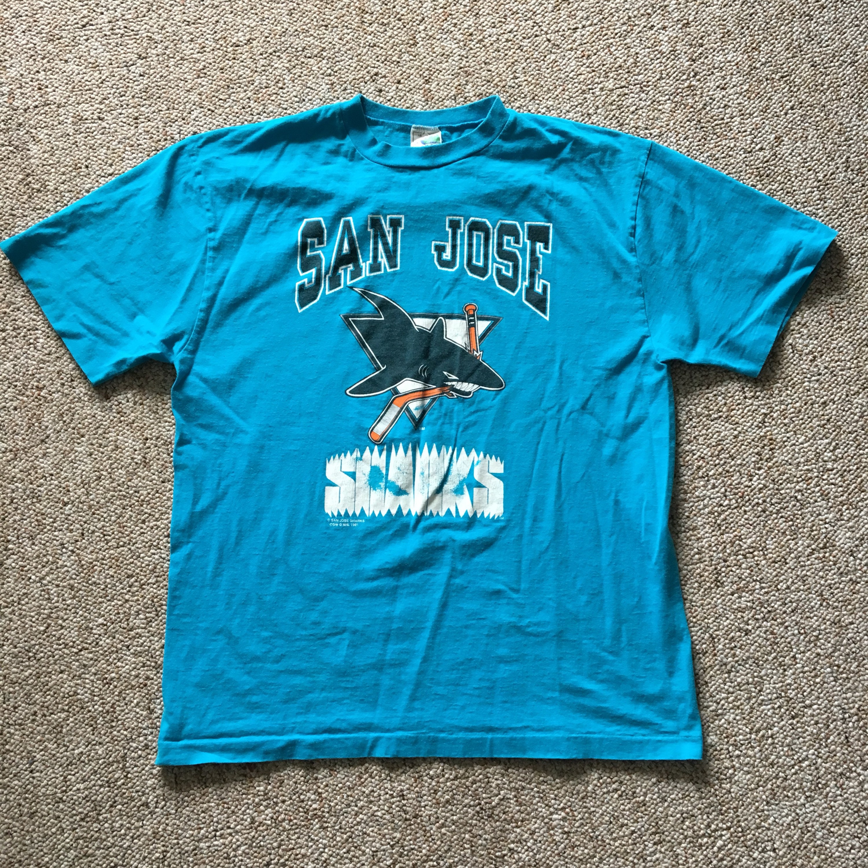 san jose sharks retro shirt