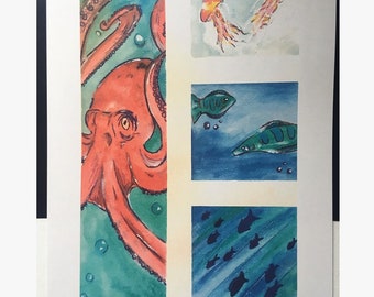 Sea Creatures Art Print