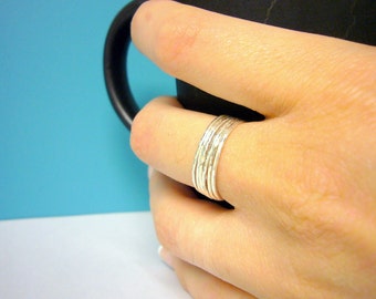 Sterling silver stacking rings set of 6 skinny stacking rings, sterling stack rings, stackable rings, Sterling silver rings