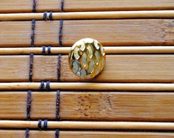 Vintage Acrylic Goldtone Shank Style Button