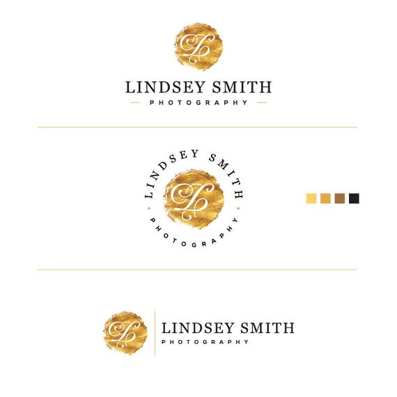 Mini Branding Kit, Premade Gold Logo, Custom Etsy Logo, Branding Logo Kit, Brush Gold Logo, Seal Logo, Glitter Logo, Gold Glitter Logo, Logo