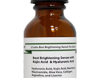 Senior Best Brightening Serum with Kojic Acid and Hyaluronic Acid, For Active Senior 1.2 oz