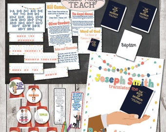 LDS April 2018 Sharing Times Week 4:"Joseph Smith translated the Book of Mormon and restored gospel truths" Lesson Packet & Activity Ideas