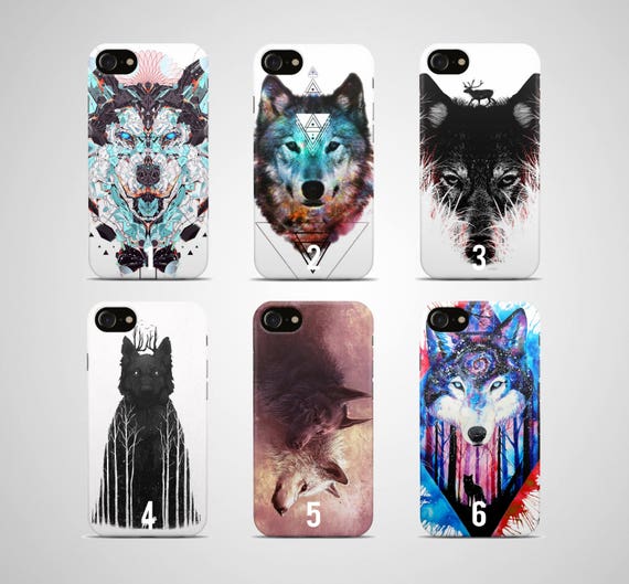 Wolf phone case wolf iPhone case 7 X plus 8 6 s 6s 5 5s se