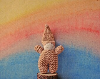 Rainbow Gnomes Knit gnome doll Gnome doll Waldorf Inspired Hand Knit Gnome Wool Gnome Waldorf toy Knit doll gnome Soft gnome Baby gnome doll
