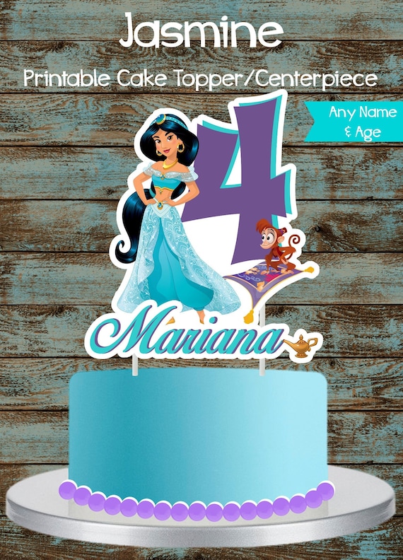 Download Jasmine Cake Topper Princess Jasmine Topper Printable