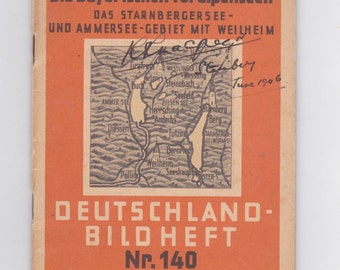 vintage Die Bayerischen Voralpenseen German language book