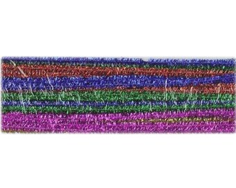 25, 6mm, Multicolor Tinsel Stems, Pipe Cleaners, 12" Long