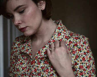 State Fair // Dresses for Women / Floral Dress / Retro Dress / Free Shipping / Dresses with sleeves for women / Cotton Dress / Vintage Dress