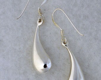 Teardrop Sterling Silver Earrings