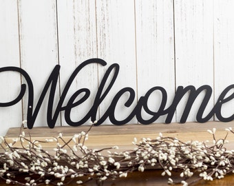 Outdoor welcome sign | Etsy