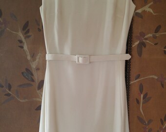 70s R & K Originals Ivory and diamante evening dress