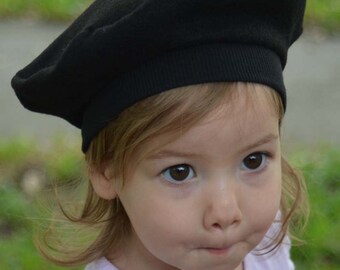 Kids Hats French Beret for Baby Toddler and Children in Felt Kids Hats Kids Costume CHOOSE COLOR Ages NB and Up Outer Wear Photo Prop Winter