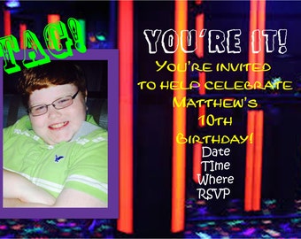 Lazer Tag Invitation