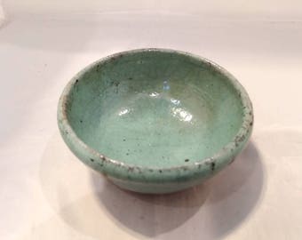 Raku pottery bowl