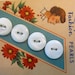 Mother of Pearl ~ Antique Lady Fashion Pearl Buttons~Pretty pearl buttons ~ Set of 4~ 5/8 inch