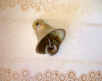 Vintage Brass Bell from East India 20mm (3/4") lot of 1 small pendant charm