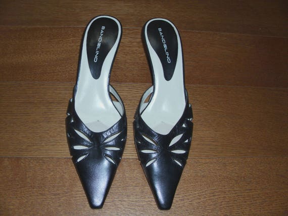 Bandolino en cuir v茅ritable noir chaussures Mules taille pour Bandolino en cuir v茅ritable Mules noir chaussures Mules v茅ritable taille pour 079f58