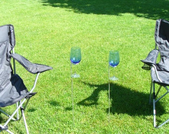 Set of 4 Outdoor Wine Glass Holders