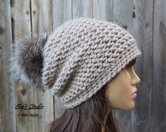 Crochet Hat - Slouchy Hat, Crochet Pattern PDF,Easy, Pattern No. 88