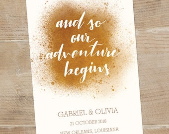 customized save the date, save the date digital download, hand lettered save the date, white and gold wedding, personalized save the date