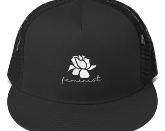 feminist hat, feminist apparel, feminist cap, girl power, the future is female, nasty woman, intersectional, support all women, custom hat