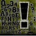 Alphabet clip art Silver Glitter letters numbers Black color Sport font Digital Clip Art Scrapbooking sparkle images graphics po00050-3a2
