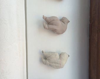 wall decor - fabric "Campo-Venezia" framework8 birds